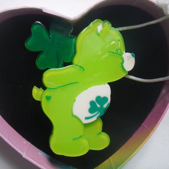 ERSTWILDER X CARE BEARS Good Luck Lucky Charm Brooch Limited Edition NIB NWT - Picture 4 of 7